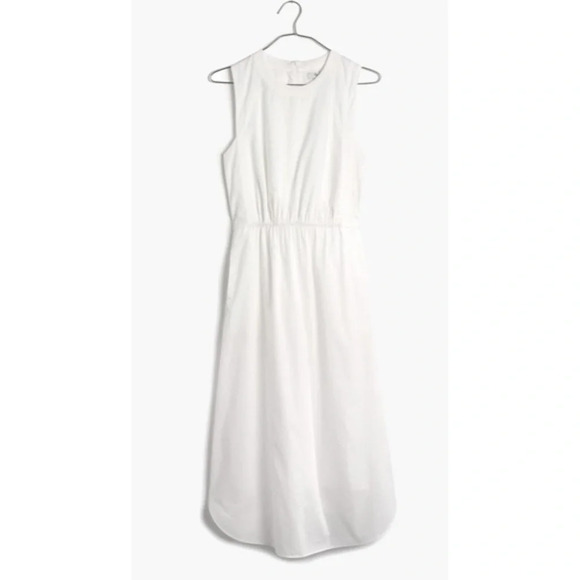 Madewell Cotton Lakeshore Midi Dress White Size 2 - Picture 2 of 4